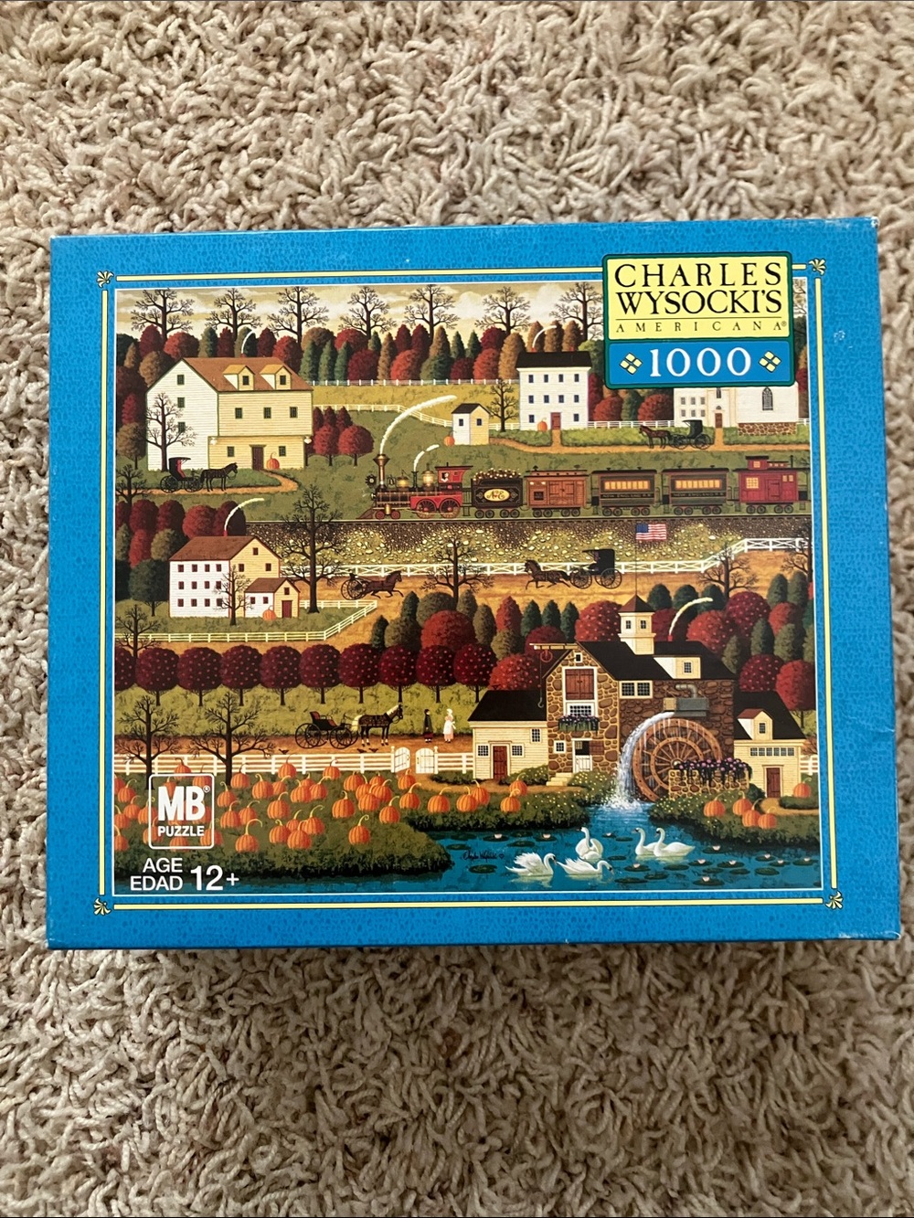 Charles Wysocki “Honey Pumpkin Valley” 1000 piece puzzle (❗️3 pieces missing❗)